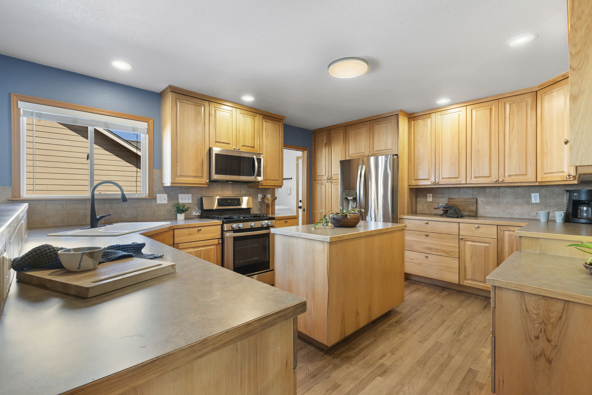 Spacious kitchen with updated cabinets. All appliances included