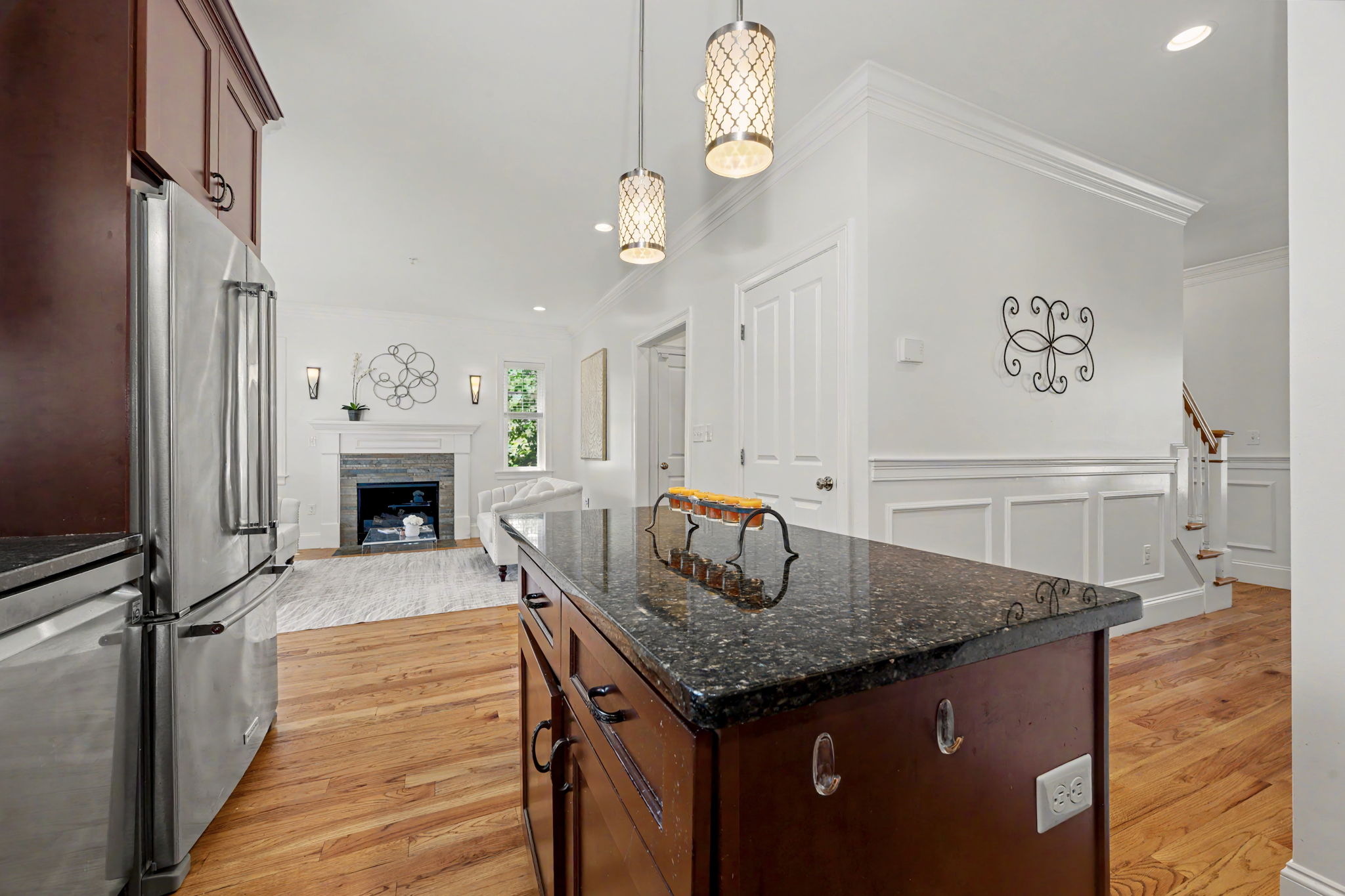 Kitchen and living room 5 Clark Hill Lane Framingham, Ma