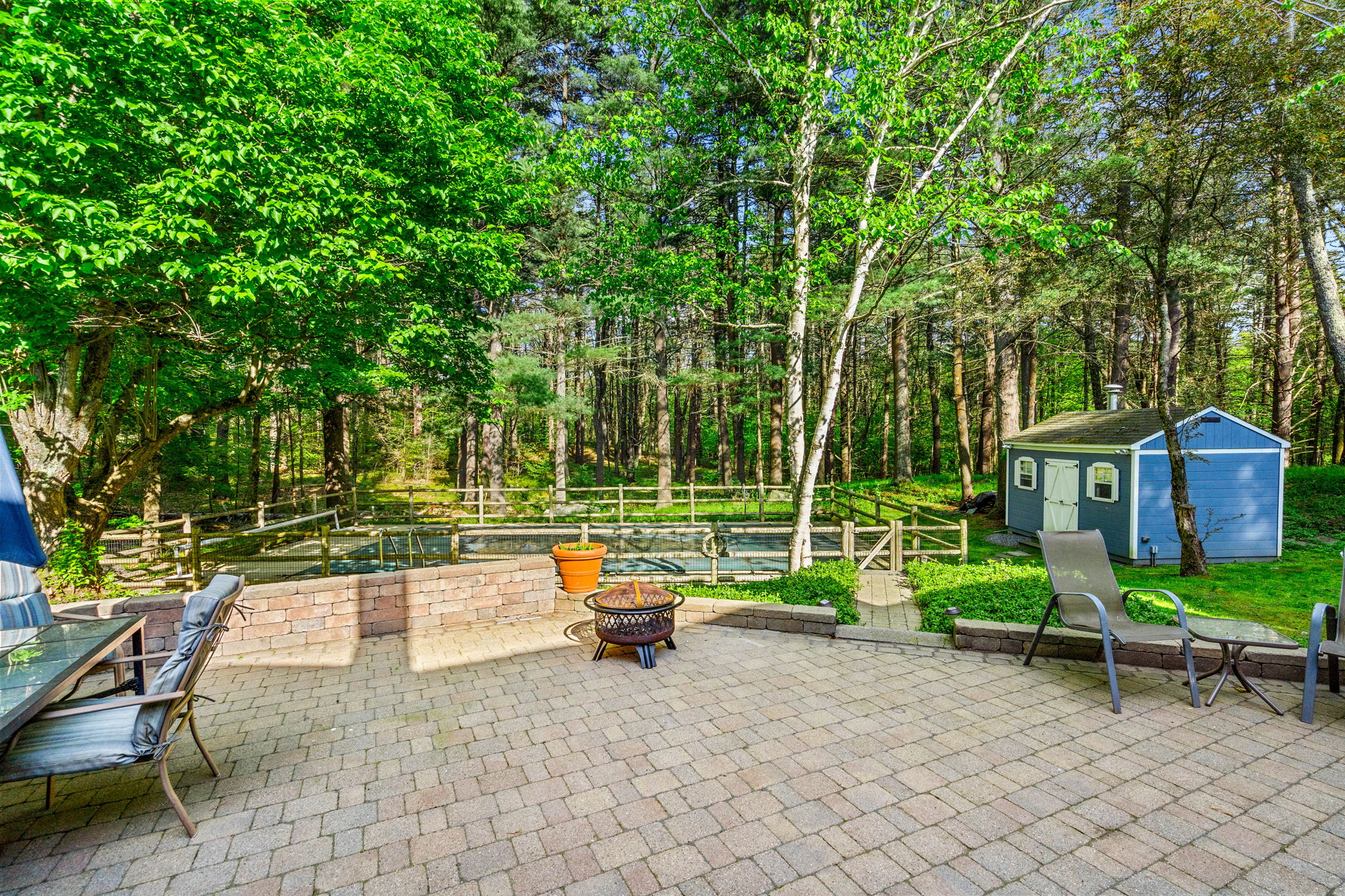 Patio facing Pool