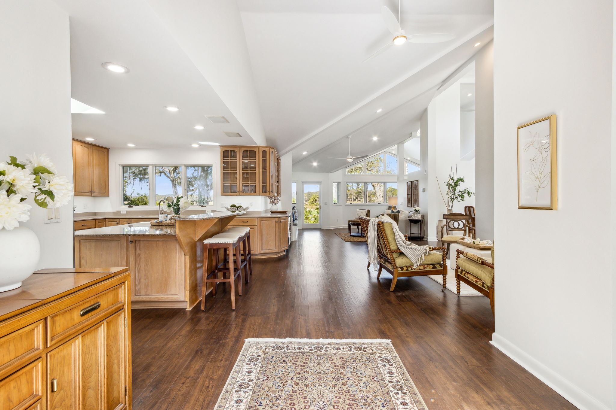 Enter to a bright and airy open floor plan ...