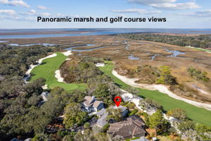 Savor breathtaking marsh and golf course vistas ...