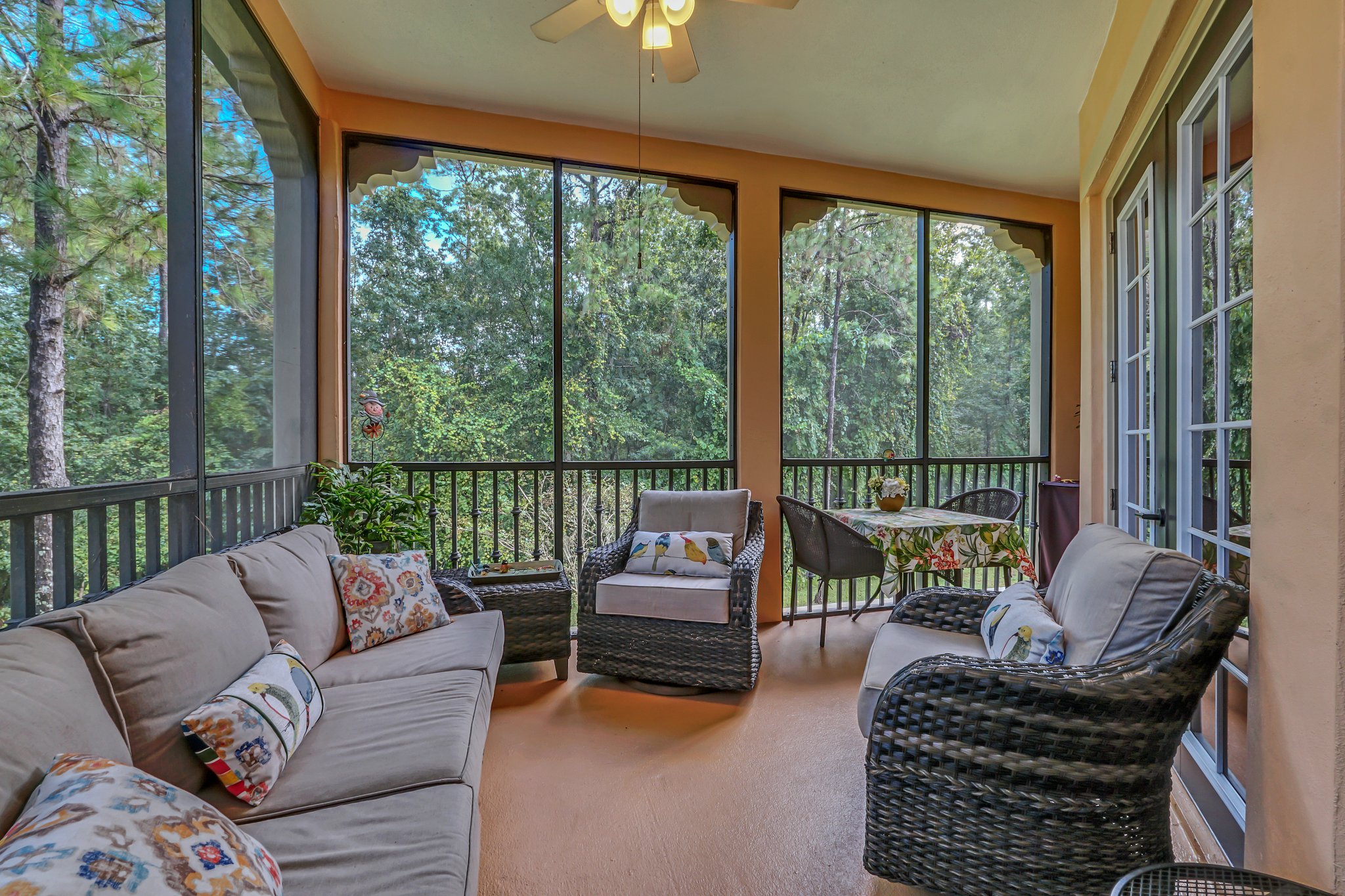 Corner, Screened Private Patio