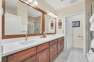 Primary Bathroom with Dual Sinks