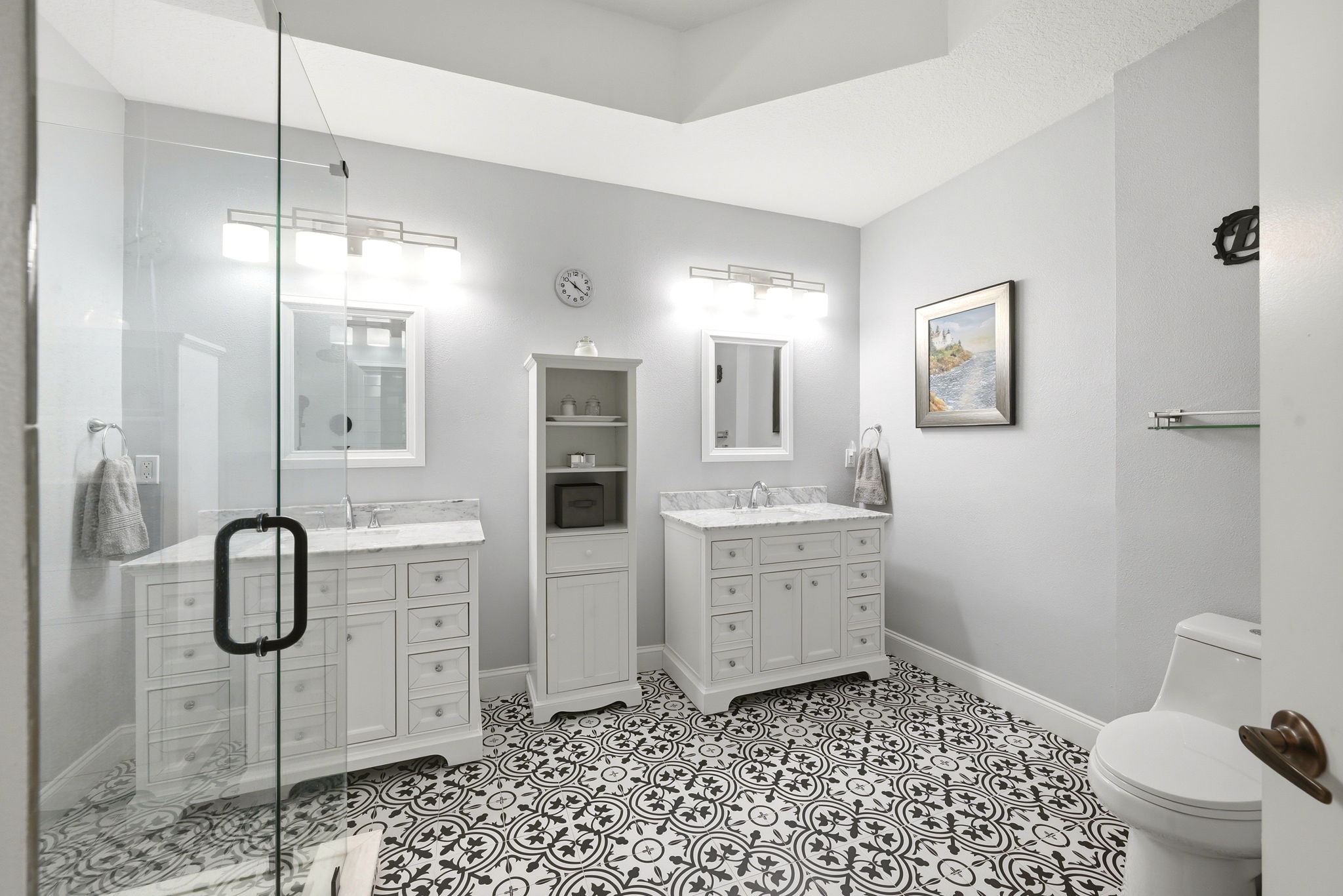 Primary Bathroom upgraded with modern elegance