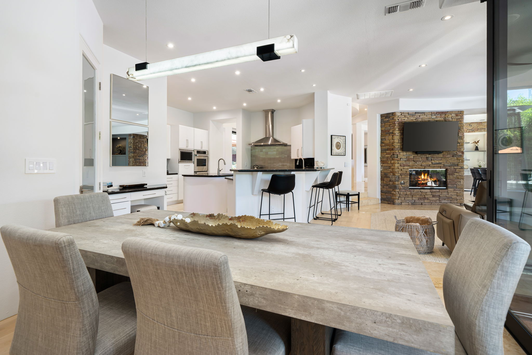 Dining Area into Kitchen/Family room