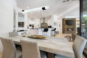Dining Area into Kitchen/Family room