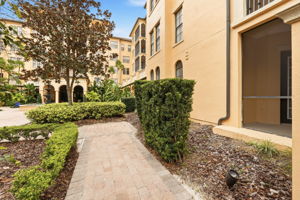 Entry to Plush Courtyard