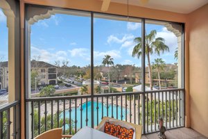 Screened Balcony with Gorgeous Pool View