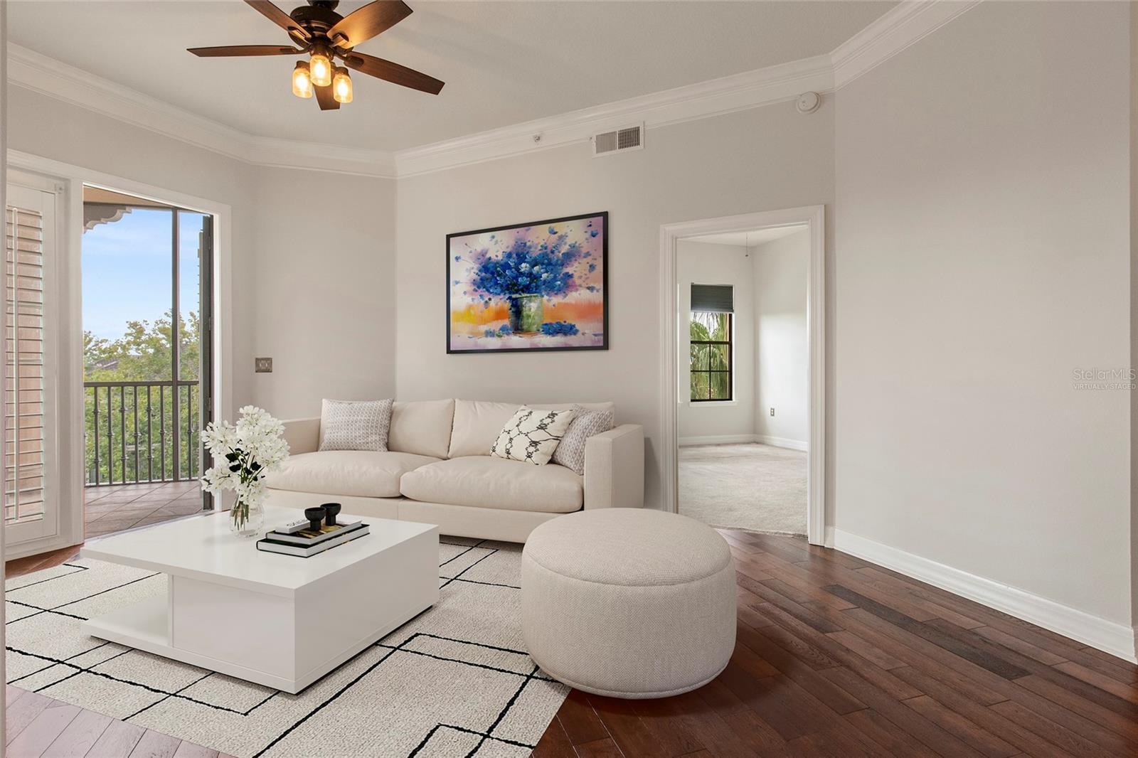 Living Room Virtually Staged