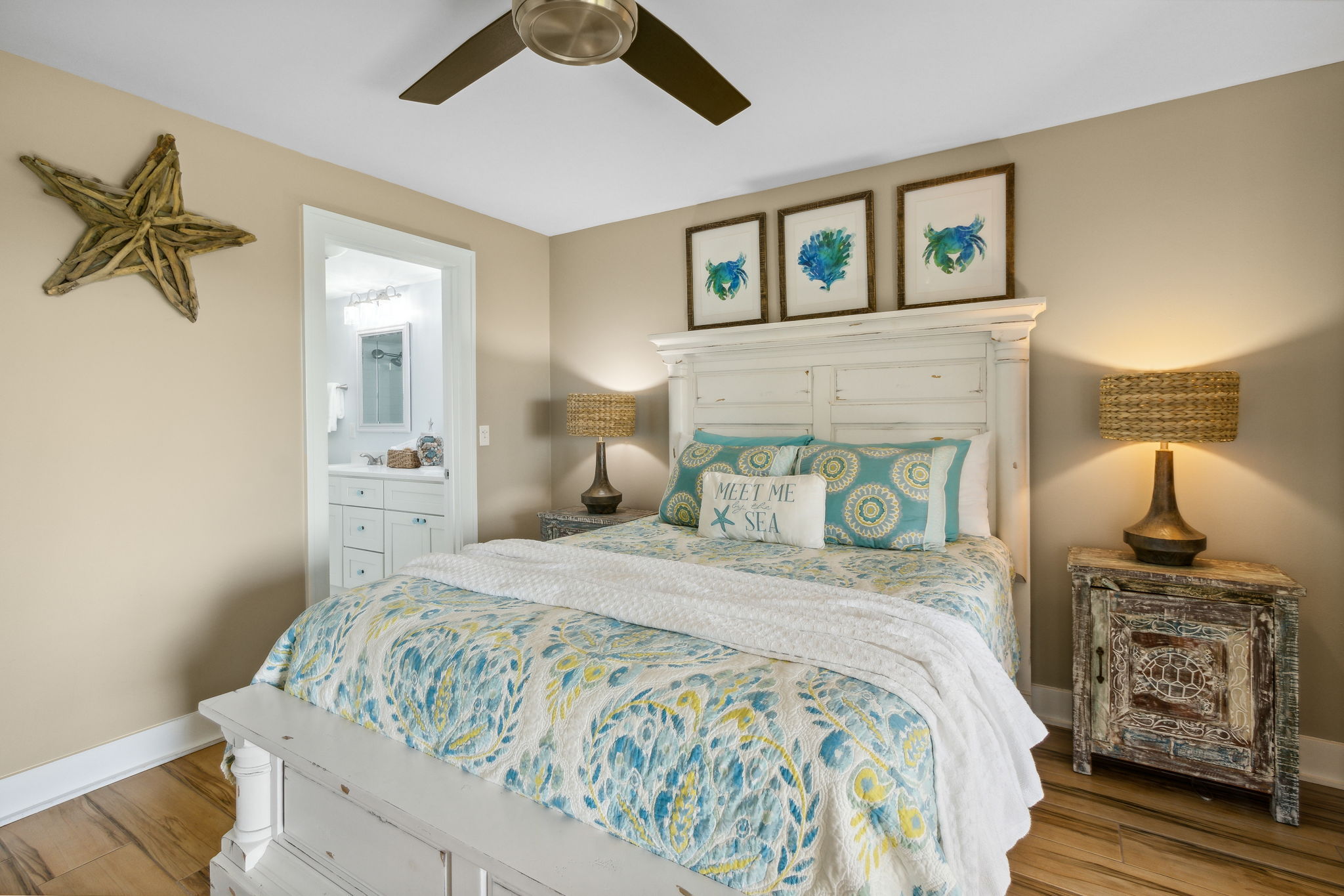 Unwind in a spacious oceanfront master suite...