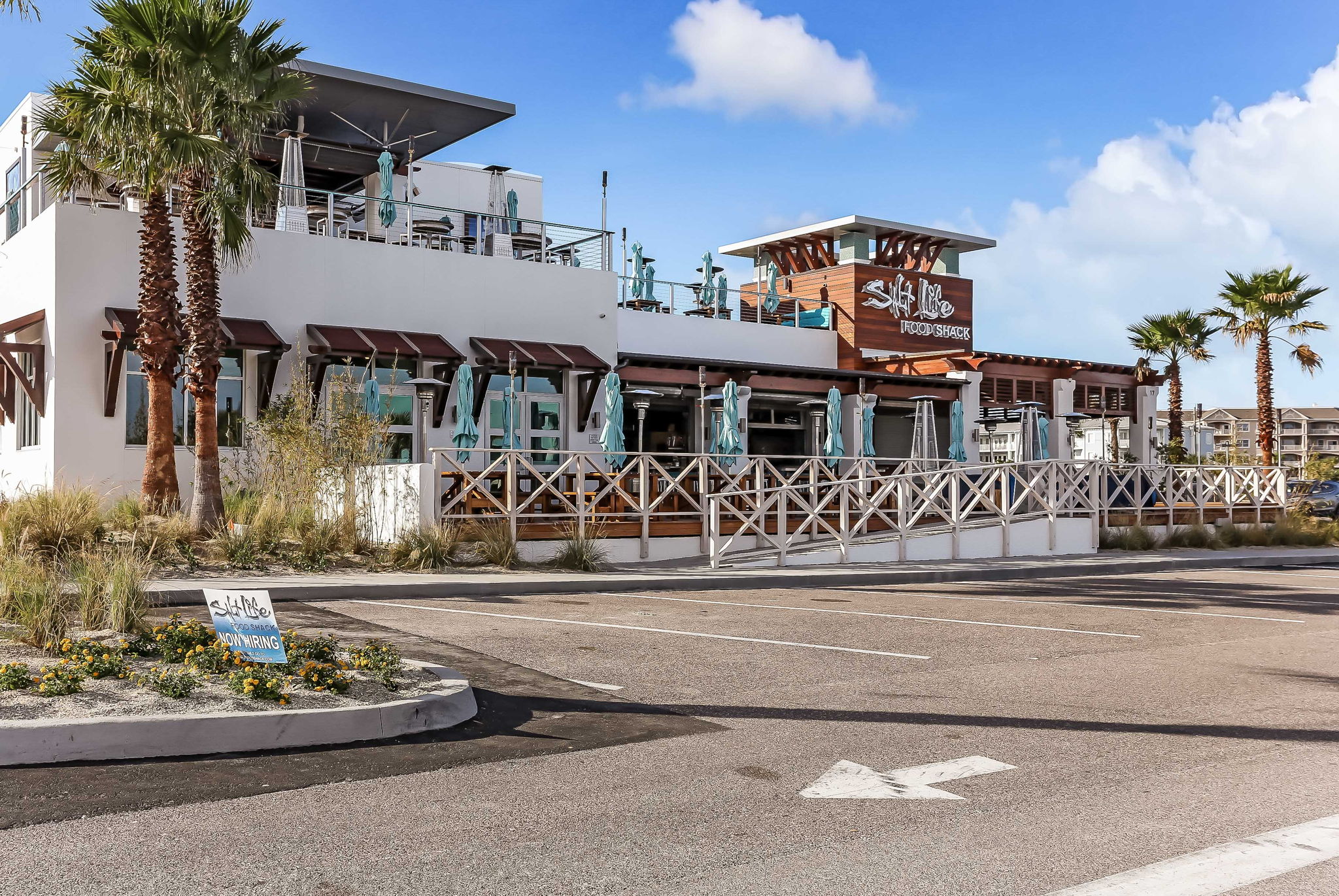 Saltlife is just one of the many beachside dining and entertainment venues available ...