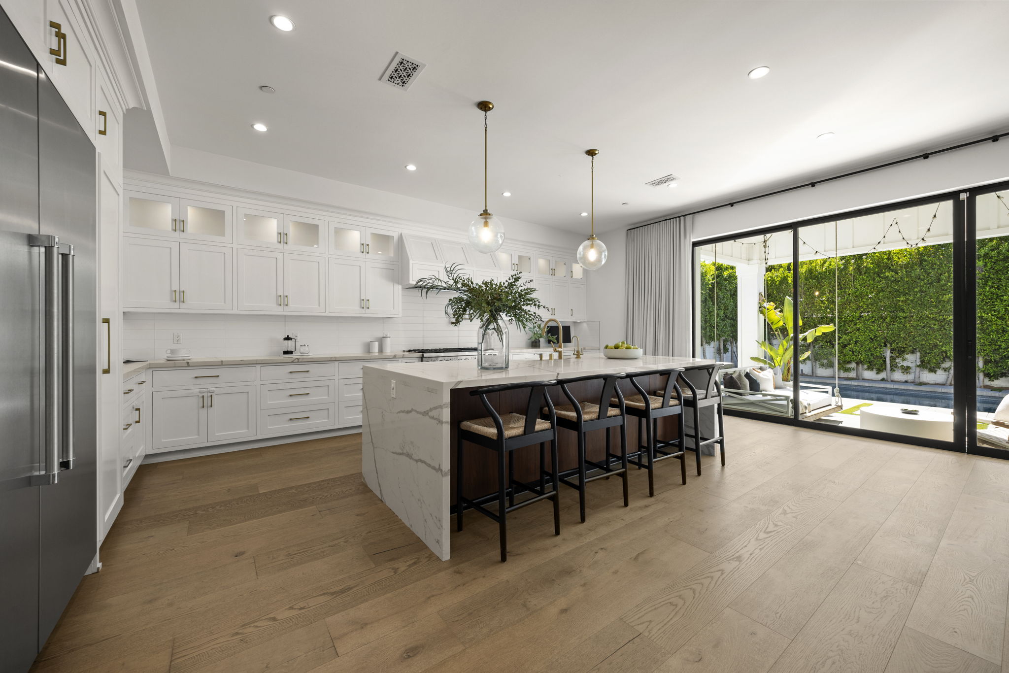 Kitchen looking out