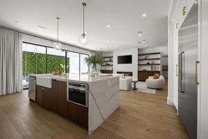 Kitchen out to living