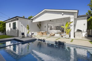 Pool looking back at house