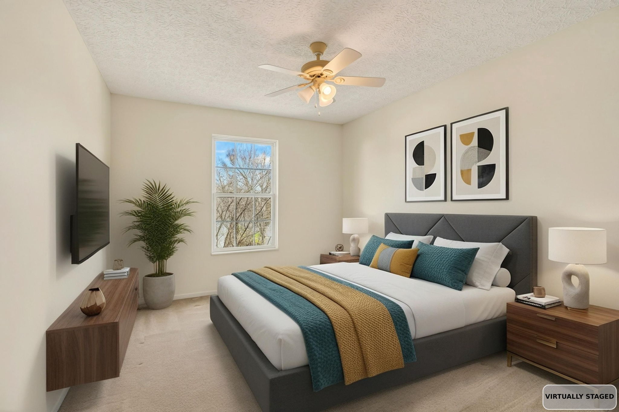 Bedroom Virtually Staged