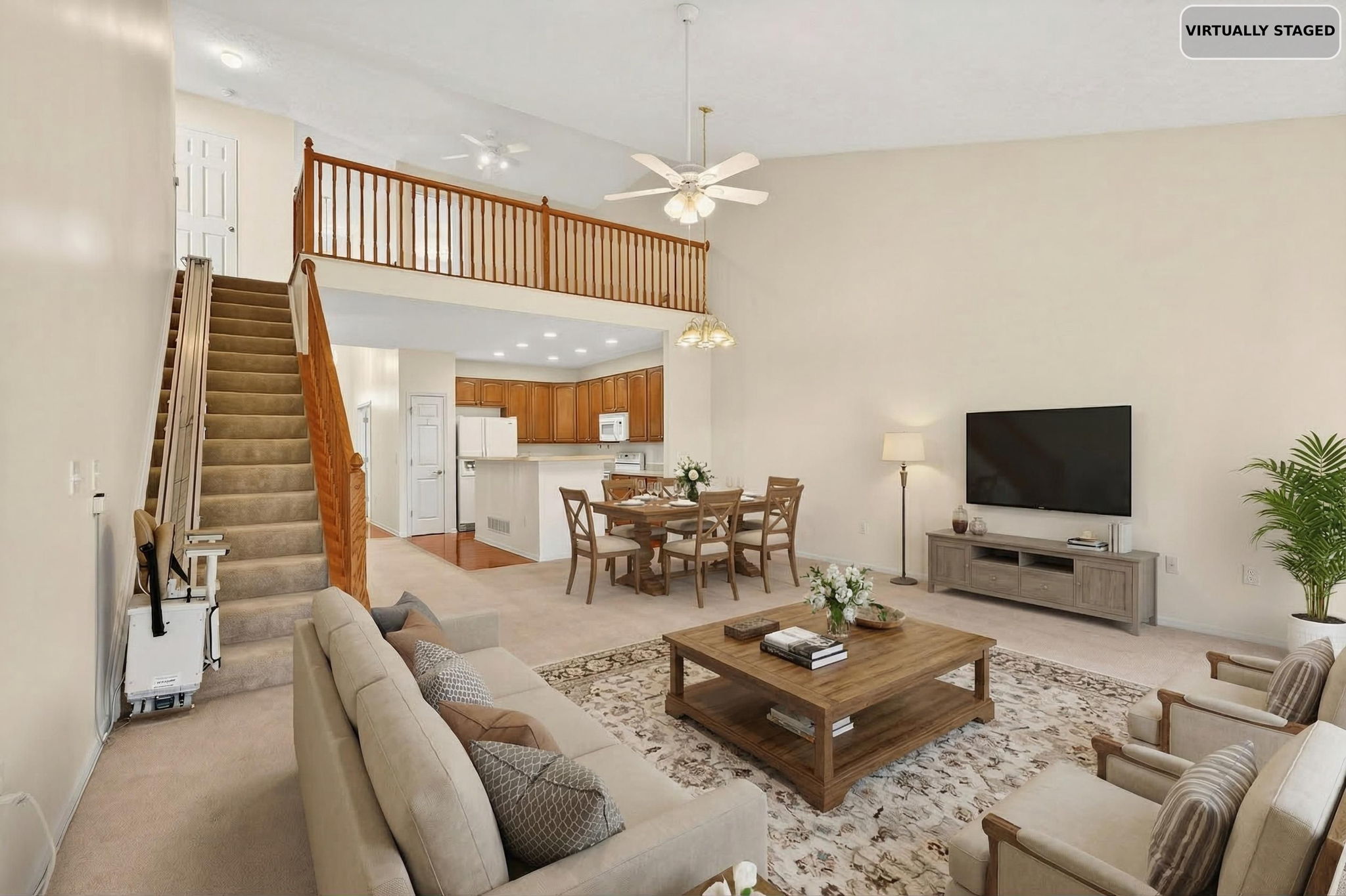 Living Room Virtually Staged