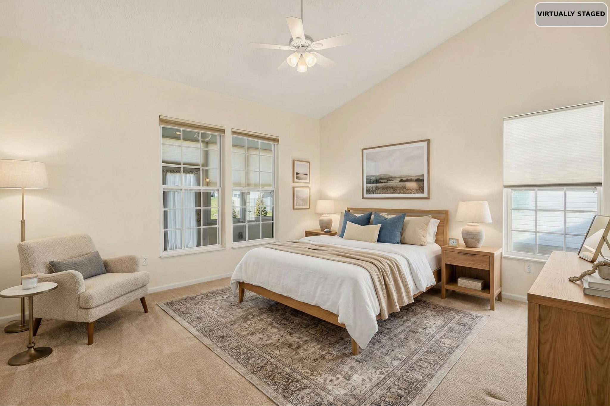 Primary Bedroom Virtually Staged