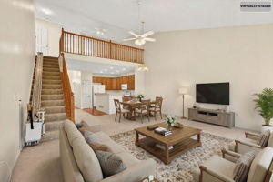 Living Room Virtually Staged