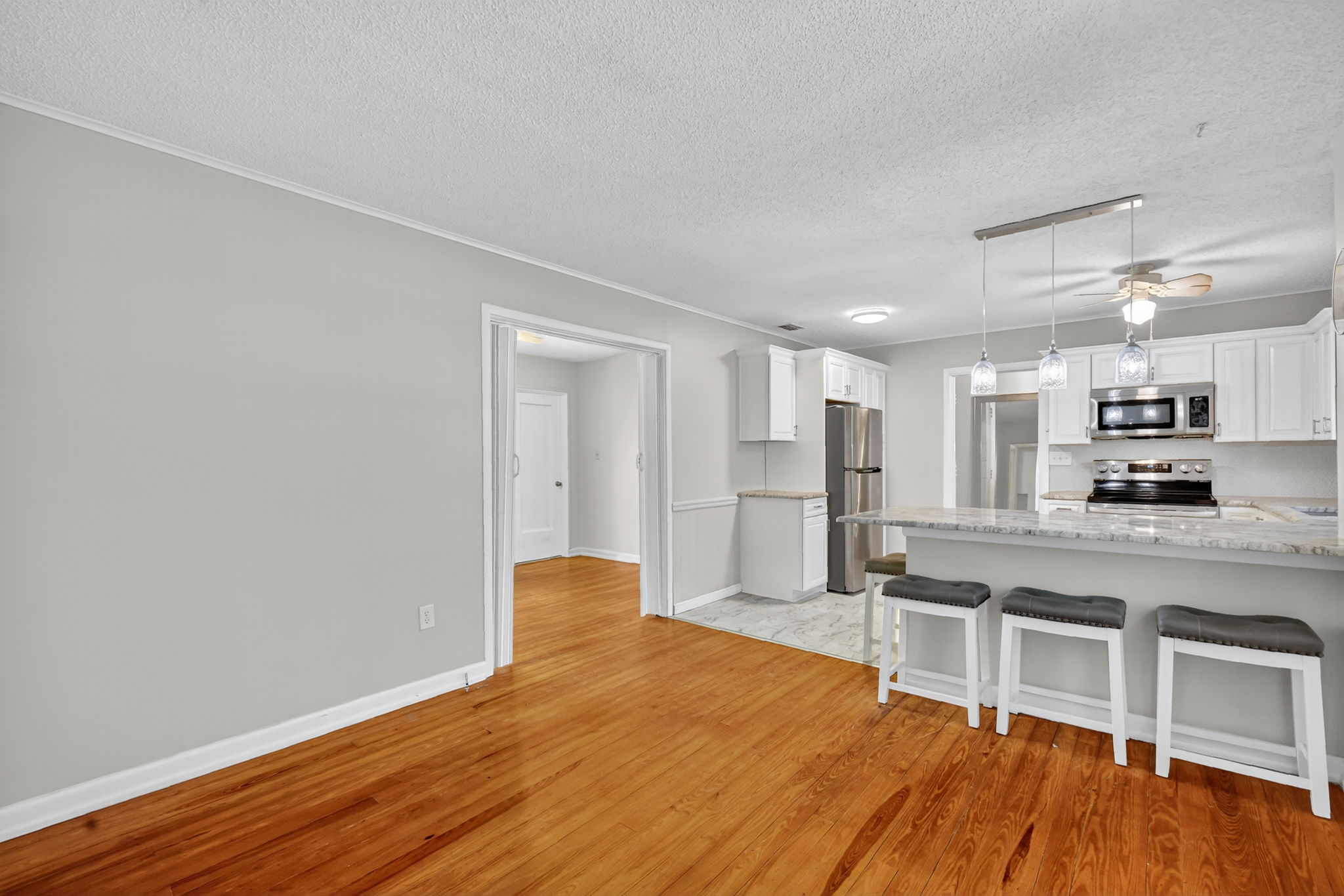 Kitchen and Living Room