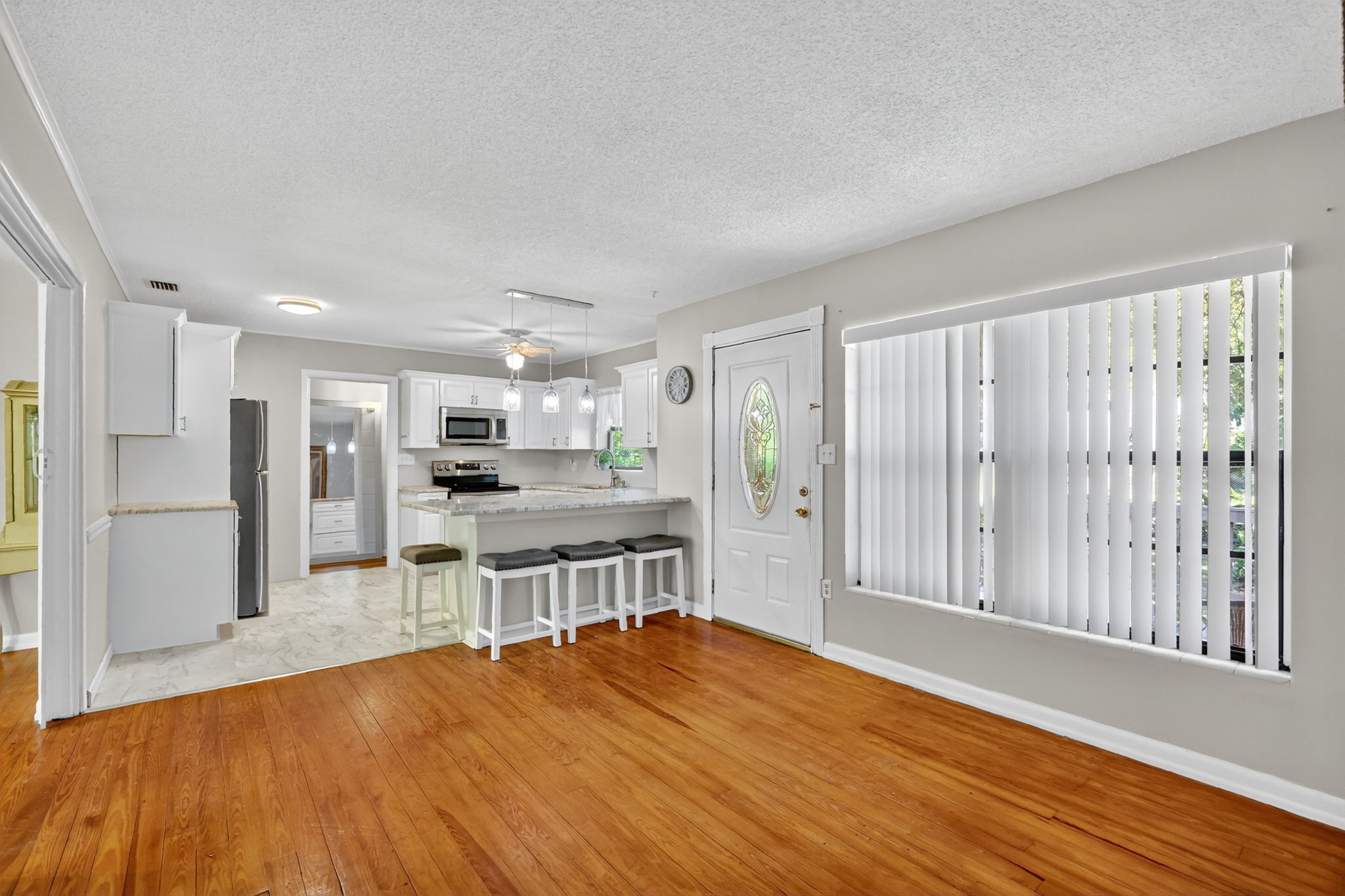 Kitchen and Living Room