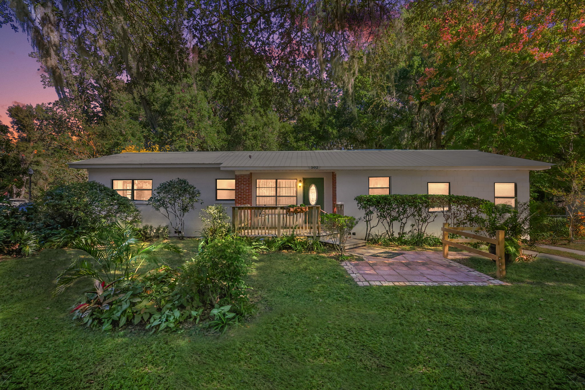 Twilight Front Elevation