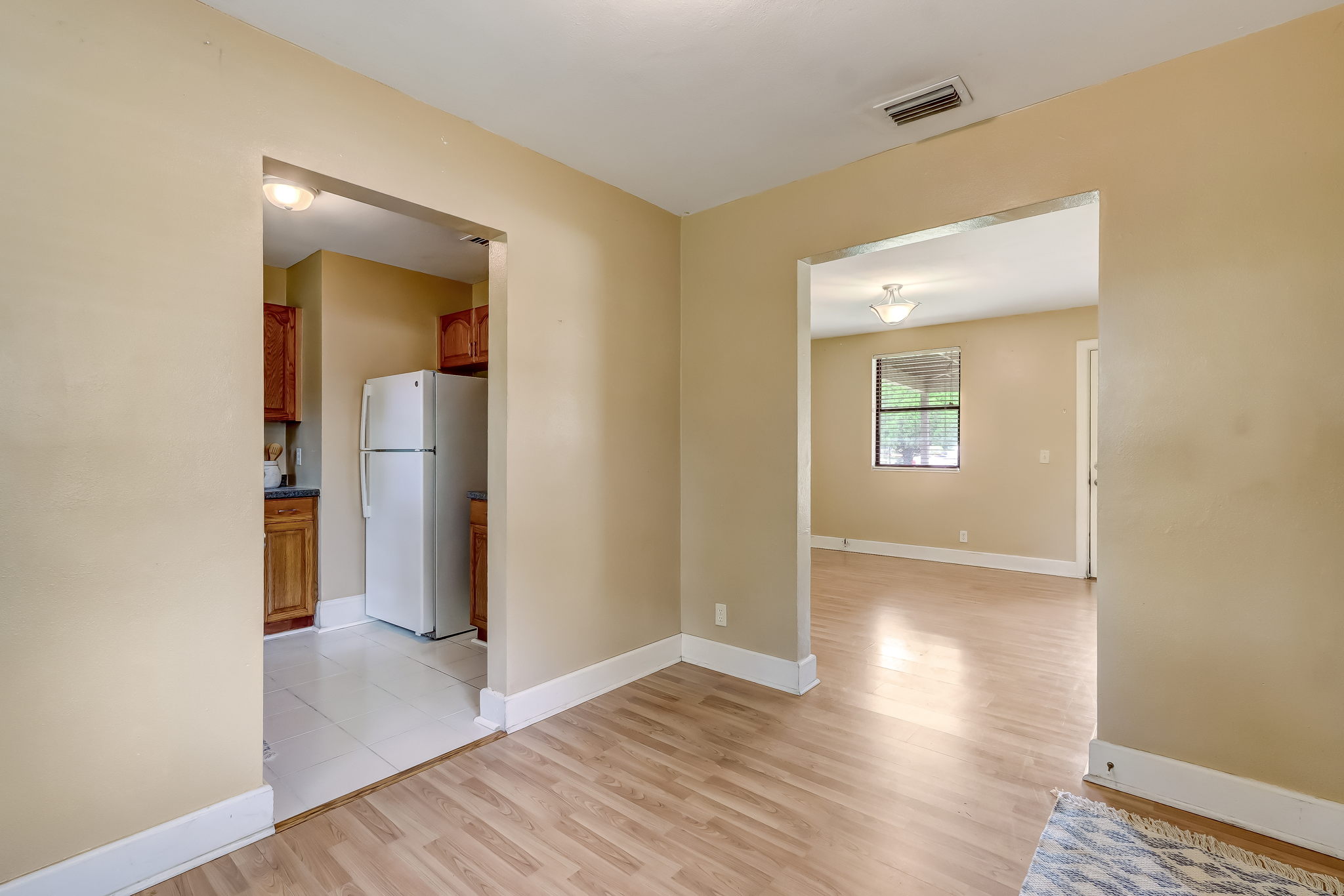 Dining also features wood laminate flooring