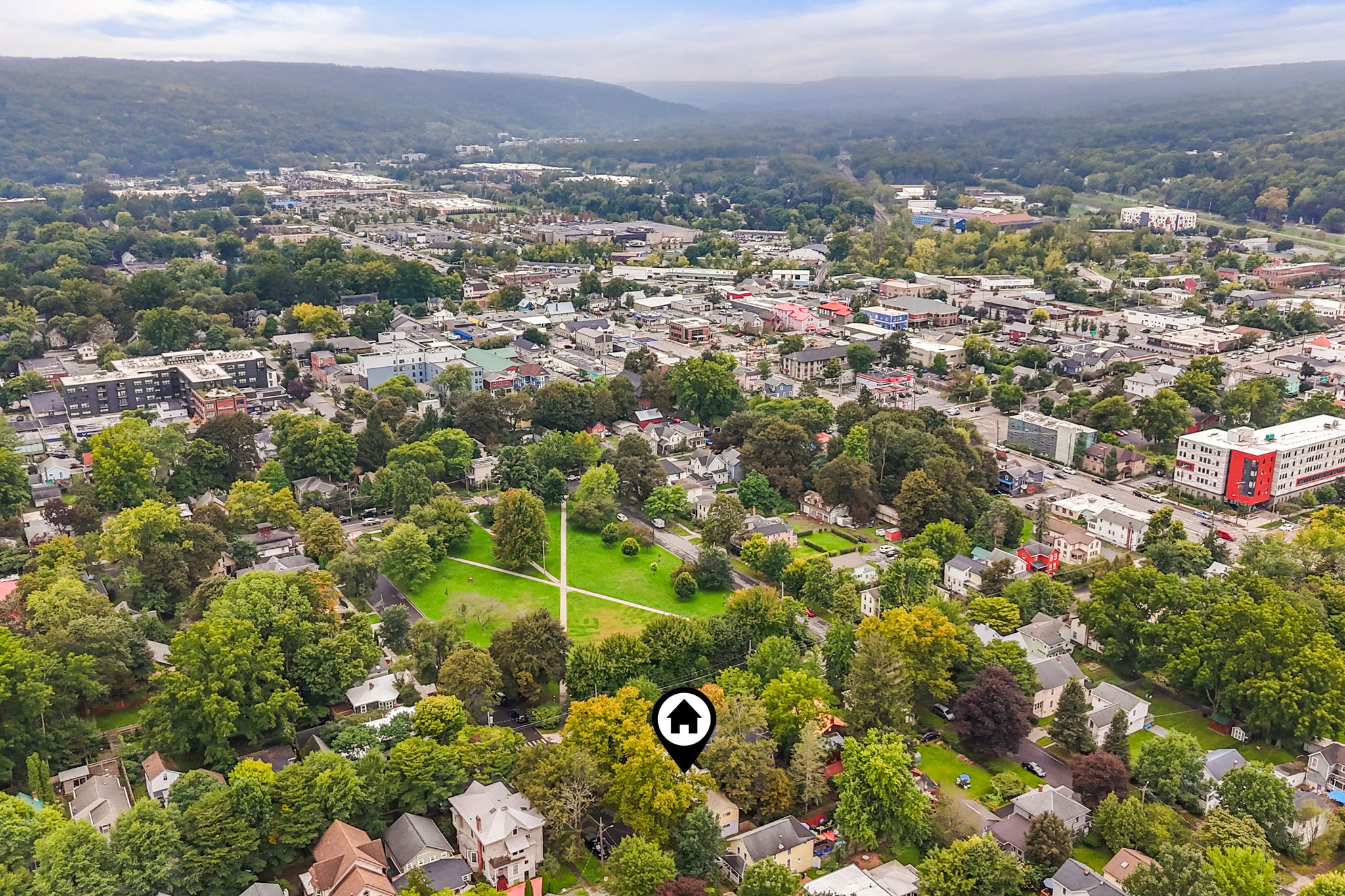 located across from washington park