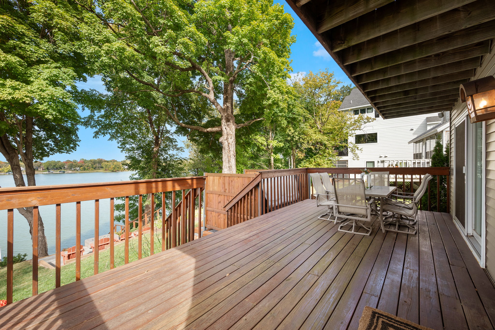 Inviting deck to savor your views