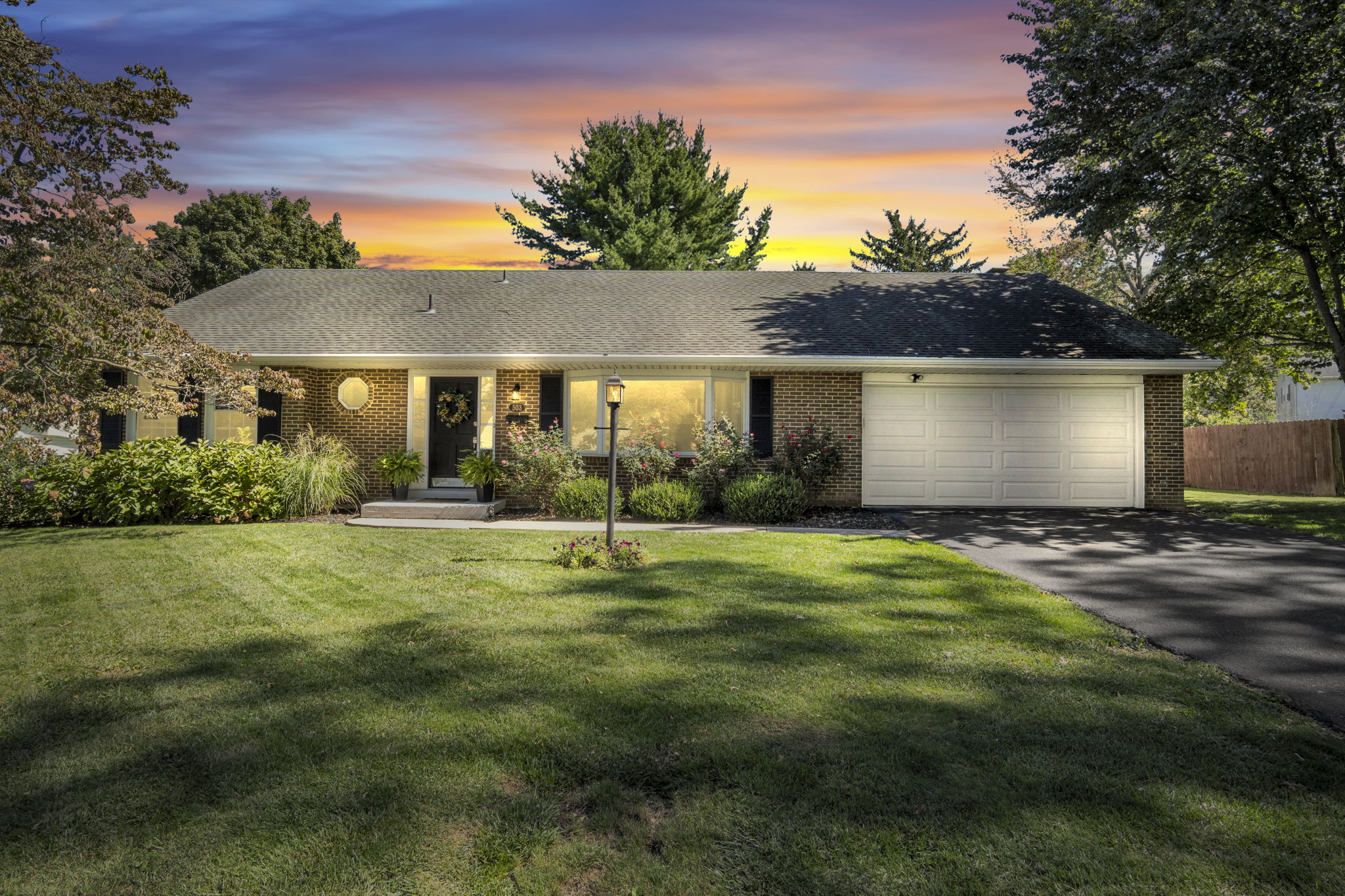 Listing twilight exterior