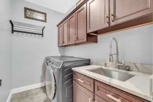 First floor laundry