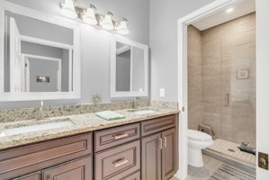Guest bathroom with walk in shower