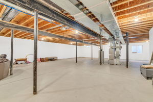 Basement with Engineered floor system