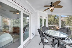 Access to patio from the master bedroom.