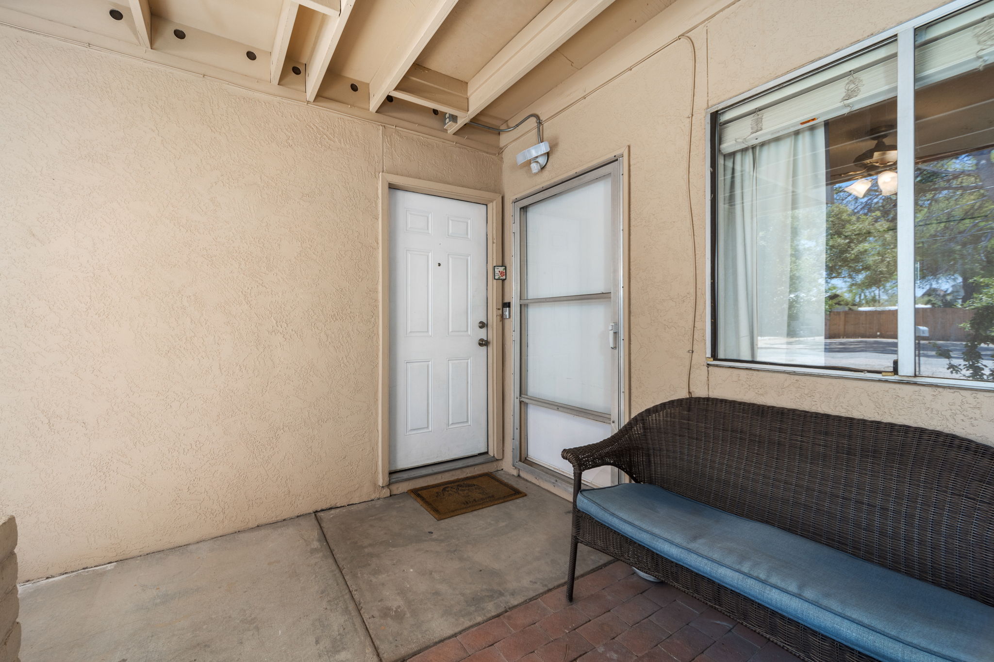 Covered front patio