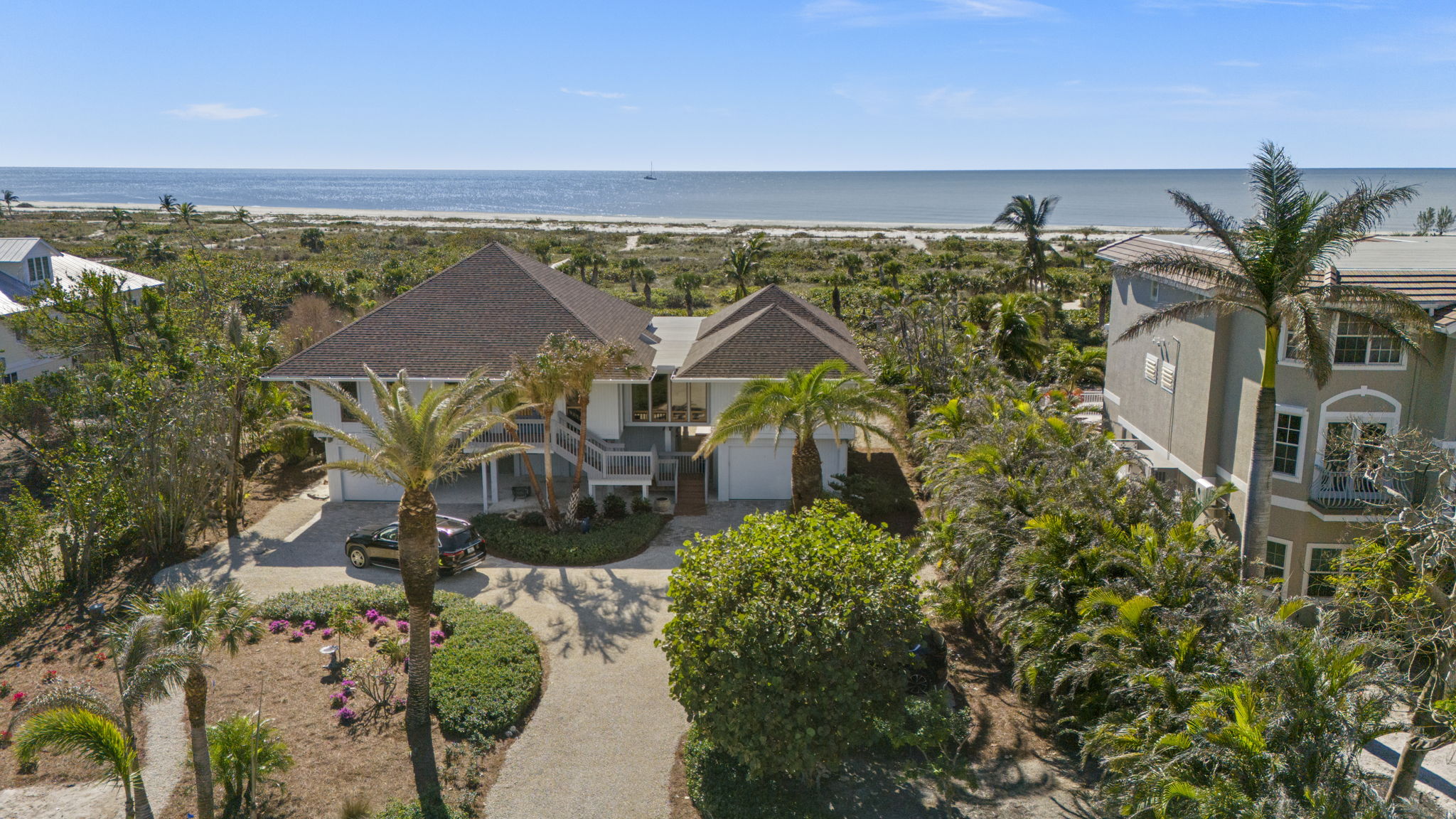 Aerial Front Exterior