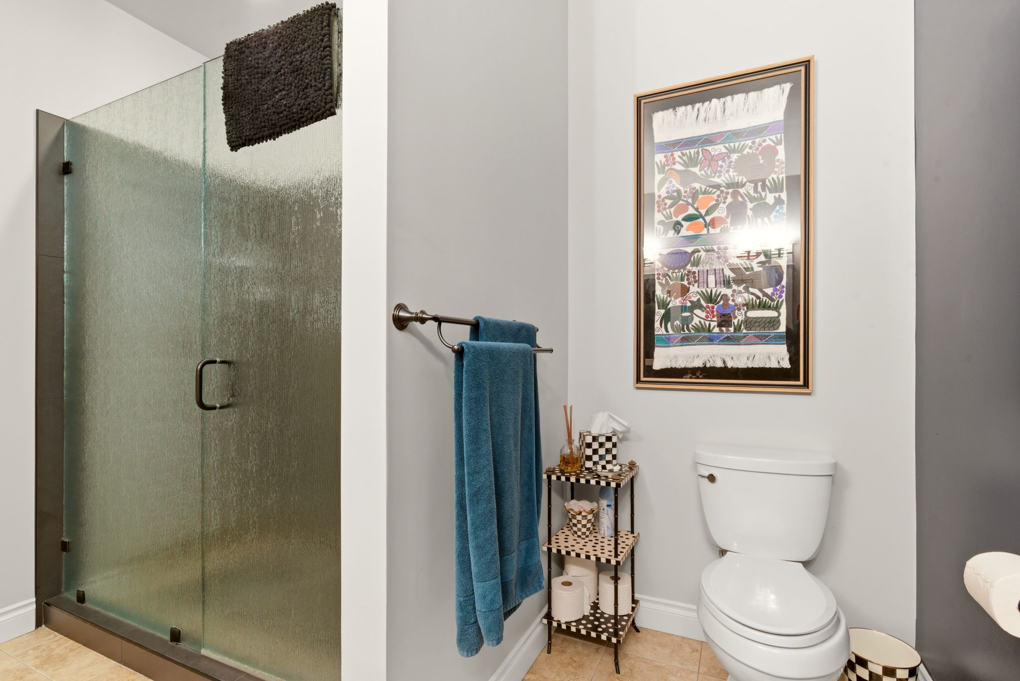 Large walk in shower