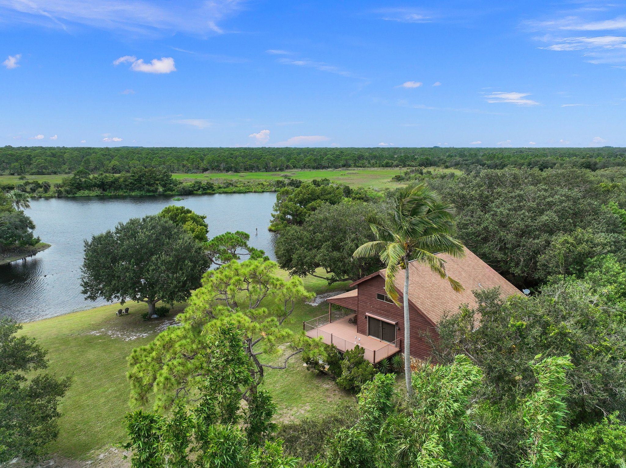 Lake w Main Home