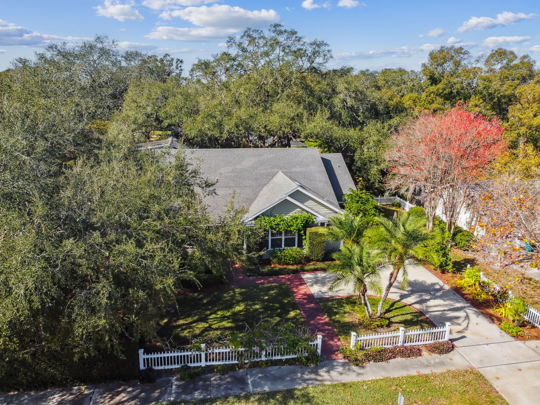 The home is partially fenced on 3 sides