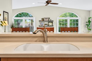 Solid surface counters & double sink