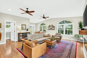 Ceiling fans & recessed lighting