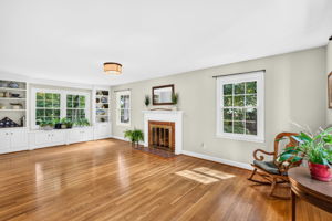 Window seat with built-in storage & cabinets