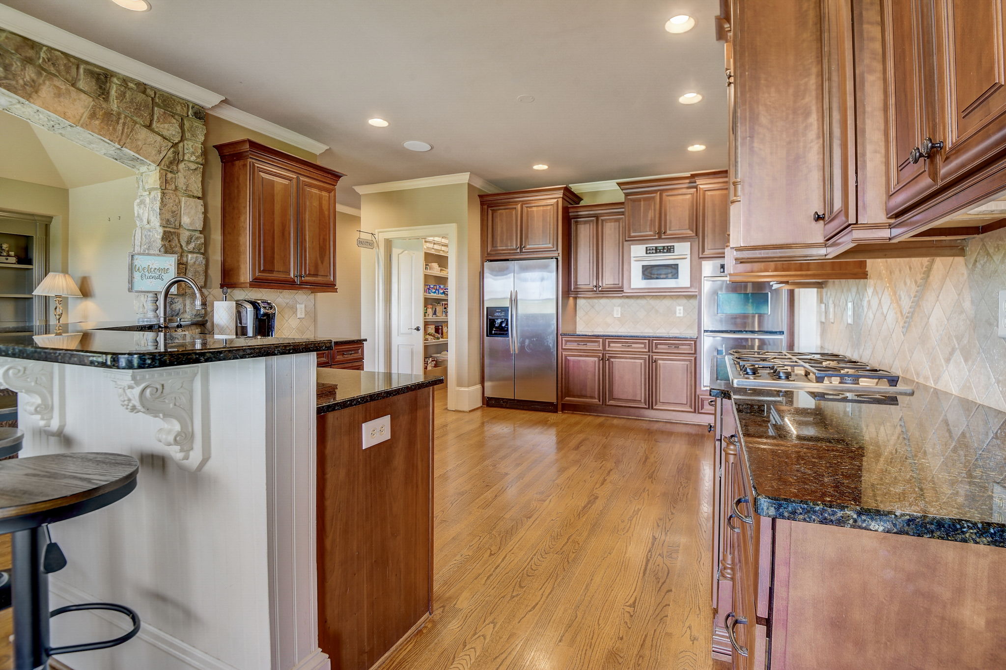 Kitchen Open to Keeping Room