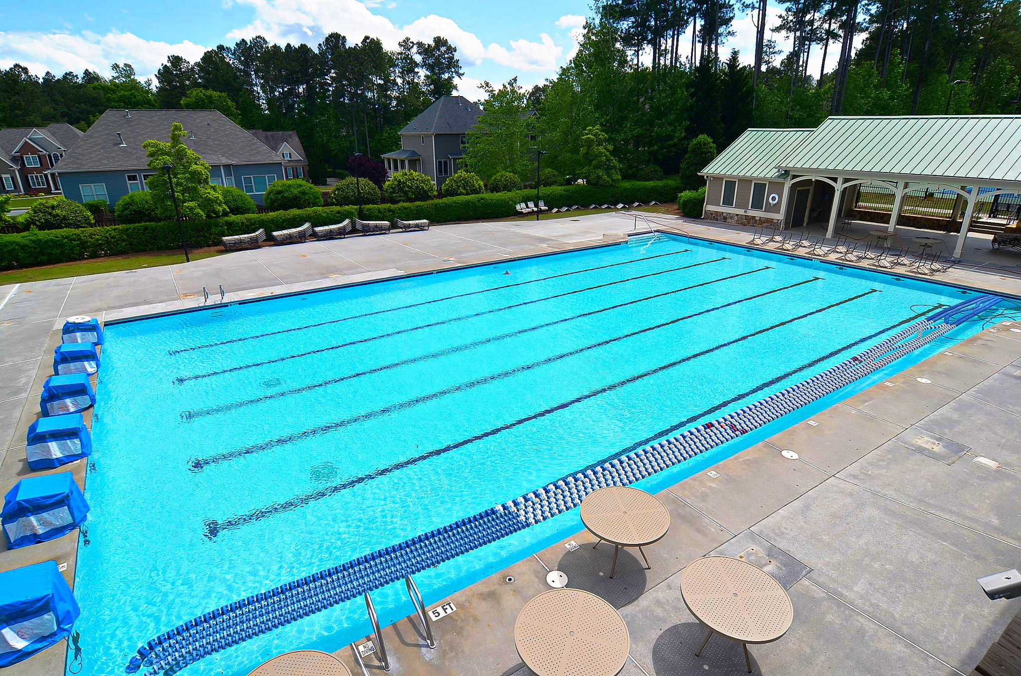 Bentwater Amenities - Main Clubhouse Pool (Covered in the Winter - Swim Teams practice here)
