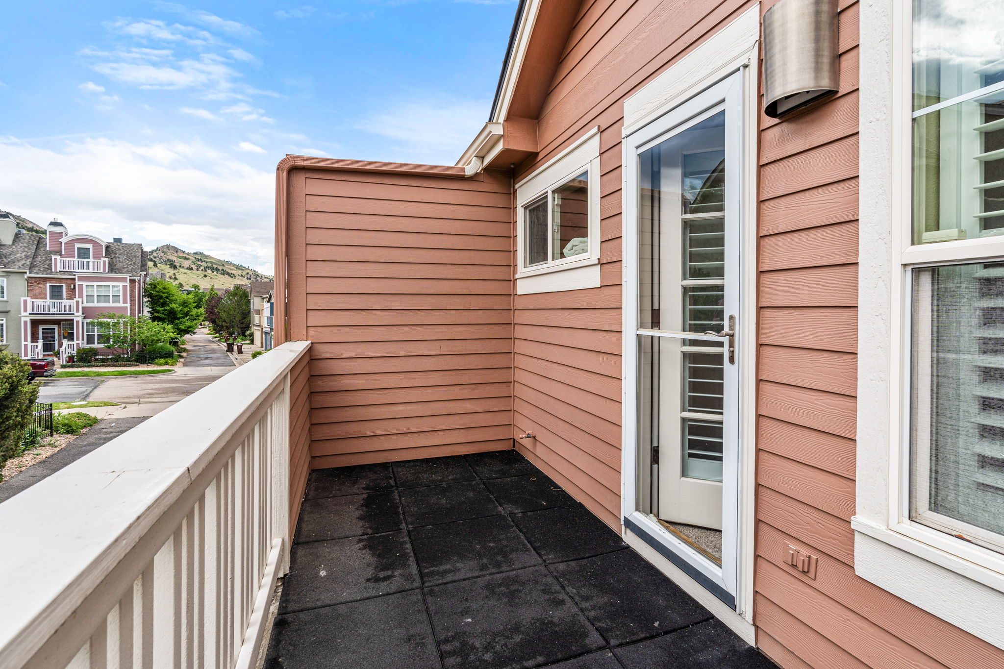 2nd Floor Bedroom Deck with Foothill Views