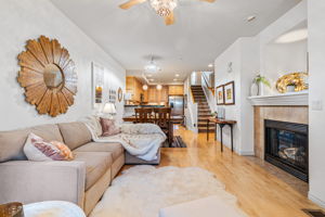 Living Room with Beautiful  Hardwood Floors