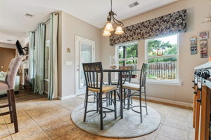 Opens to the kitchen and great room