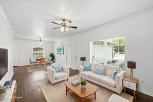 Living/Dining Virtually Staged