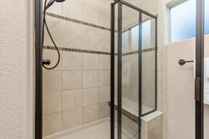 Large Primary Shower with Custom Tile Work