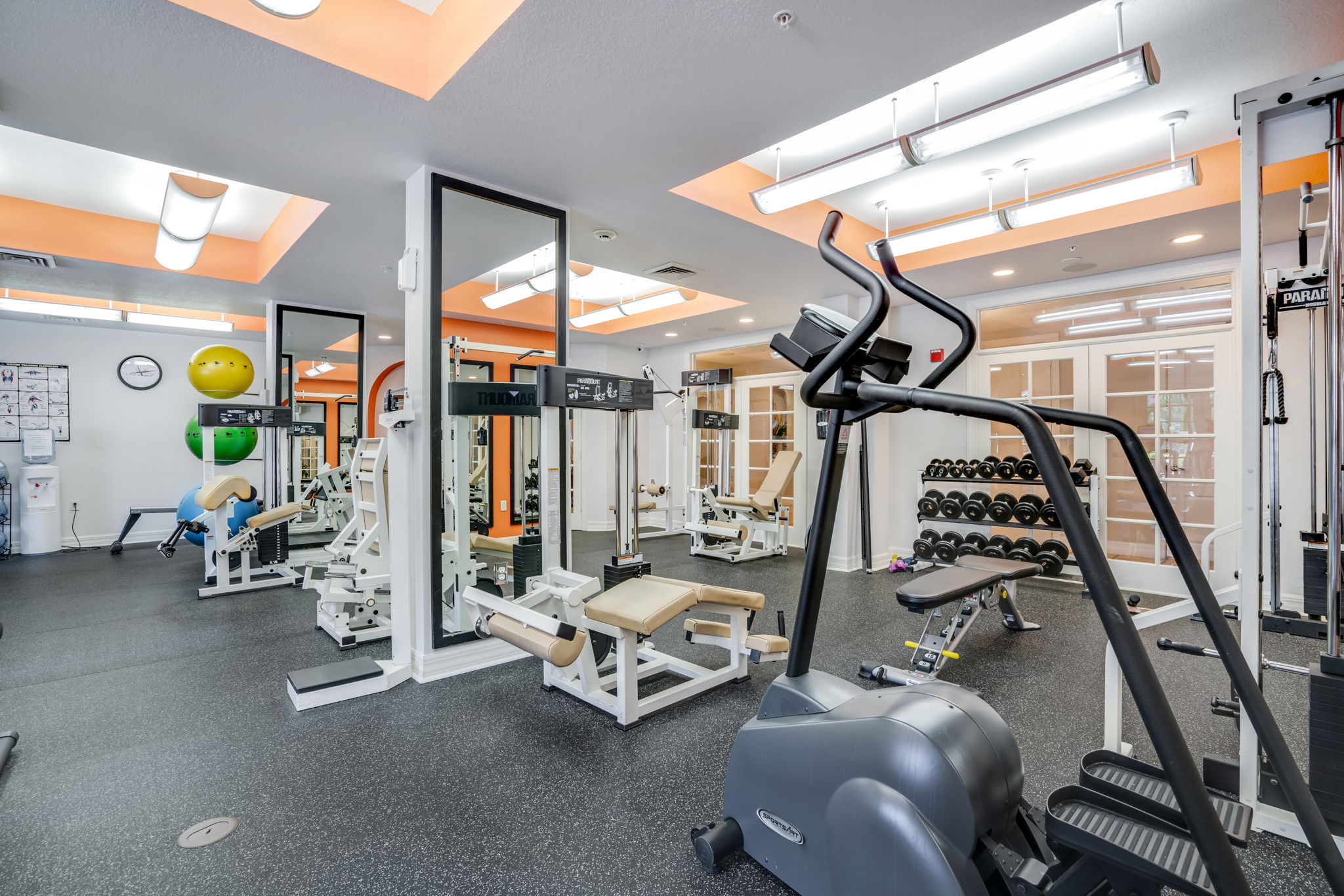24-hour resident fitness center