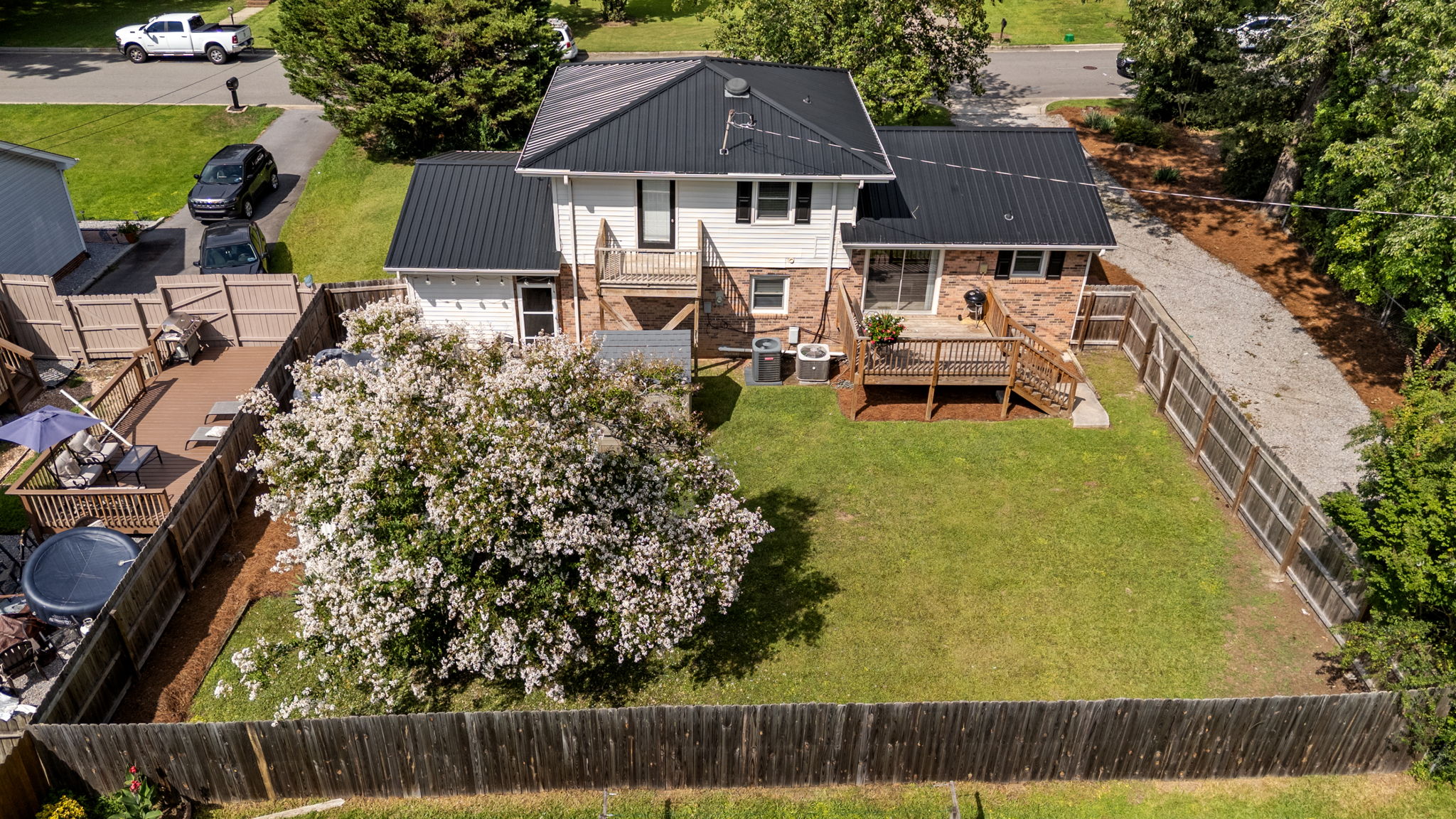 Aerial View of Backyard
